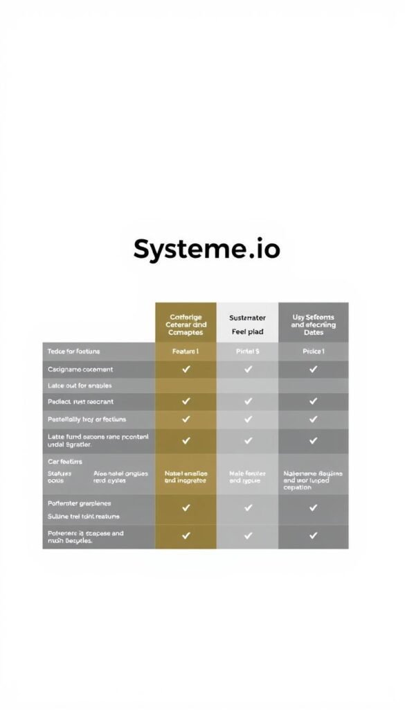 systeme.io cost comparison between plans