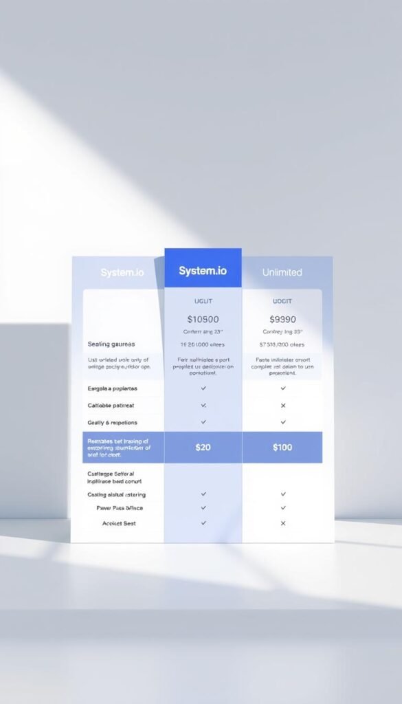 systeme.io fees comparison