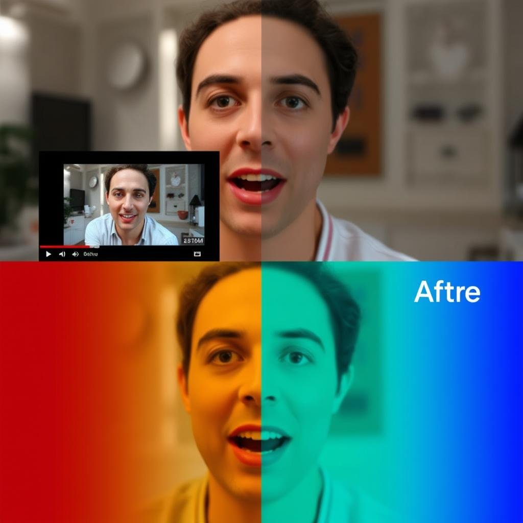 Before and after professional color grading Before and after professional color grading