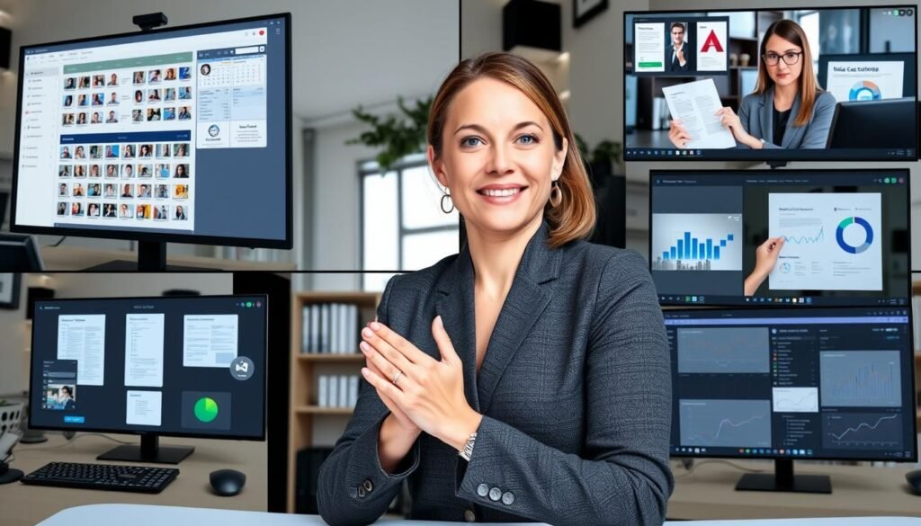 Remote executive assistant demonstrating key skills including calendar management, communication, and technical proficiency Remote executive assistant demonstrating key skills including calendar management, communication, and technical proficiency