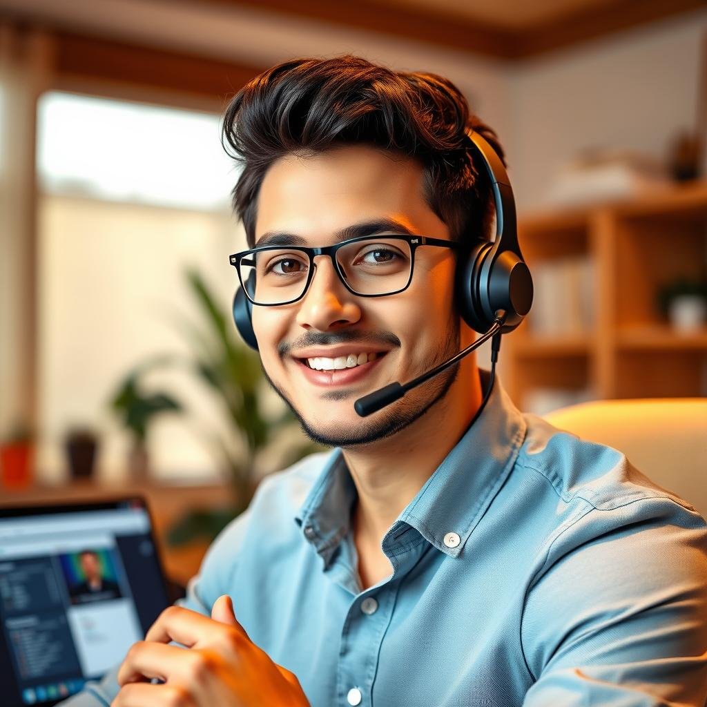 Remote worker finding customer service remote work through Wishup Remote worker finding customer service remote work through Wishup