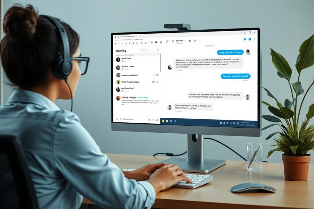 Virtual assistant receiving training and support for virtual assistant jobs Virtual assistant receiving training and support for virtual assistant jobs