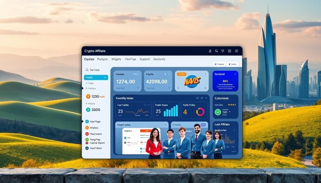 crypto affiliate support system