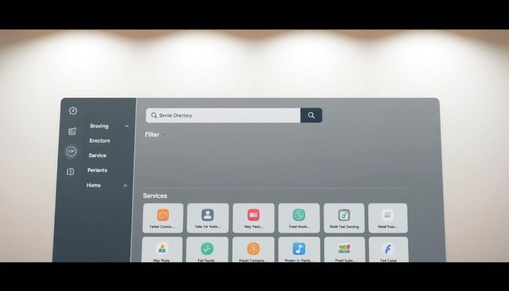 Service directory navigation